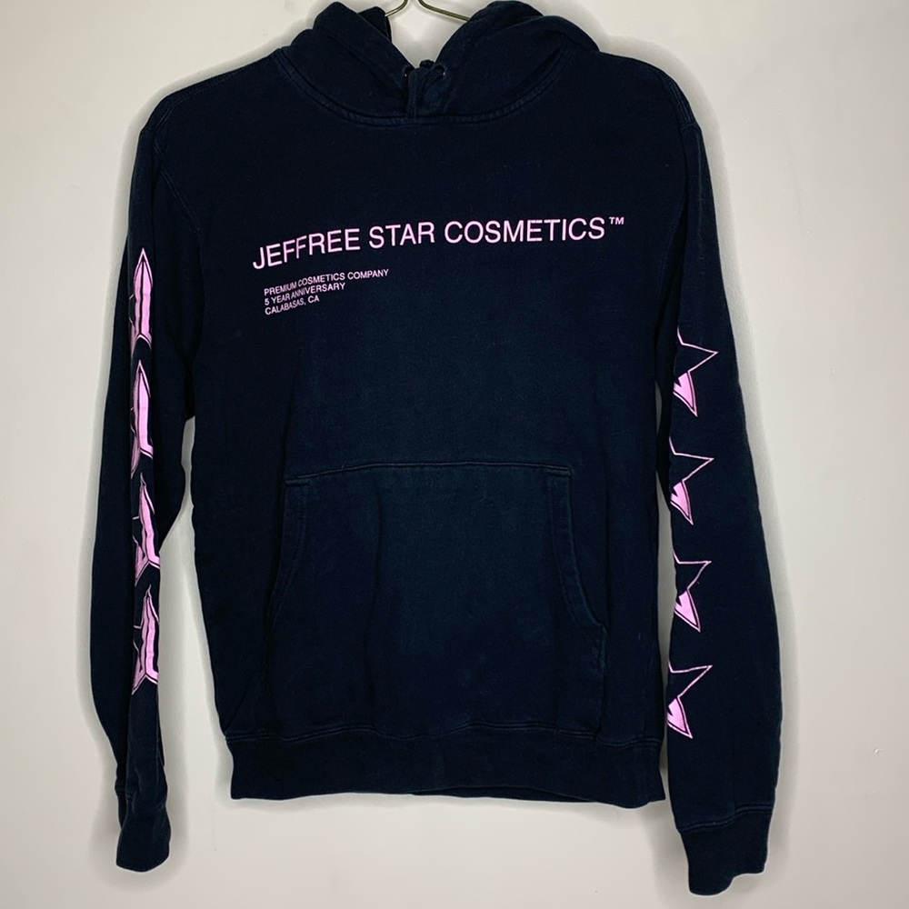Jeffree Star Cosmetics | Black Pink Star ICONIC Hoodie | 5 Year Anniversary RARE